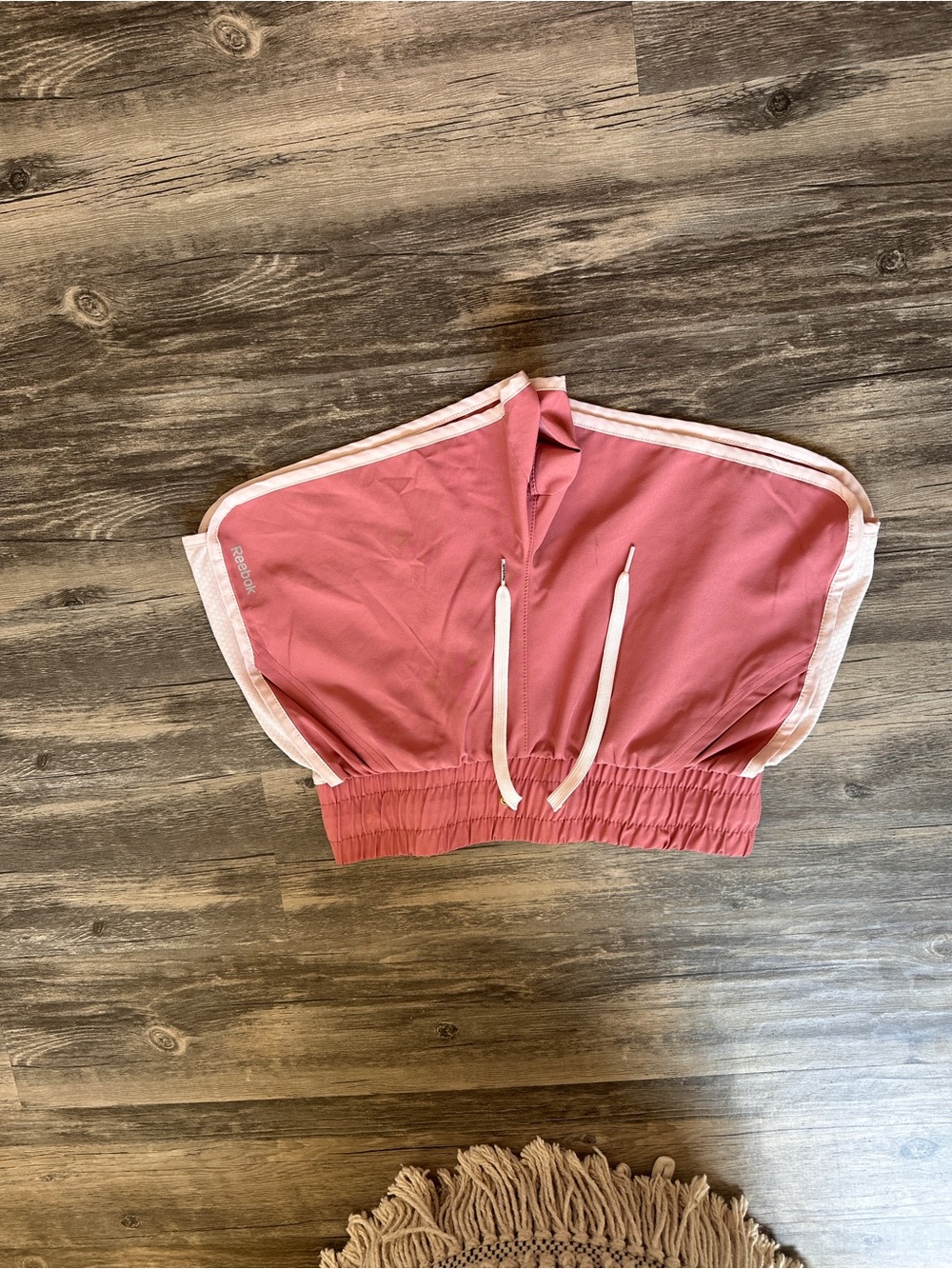 Reebok Pink Elastic Waist Athletic Shorts
